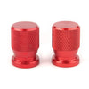 Car Truck Motorcycle Bike Red Tyre Air Valve Caps ()