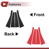 Toyota Alphard 4 x Car Door Pillar Window Trim Black (2008–2014)