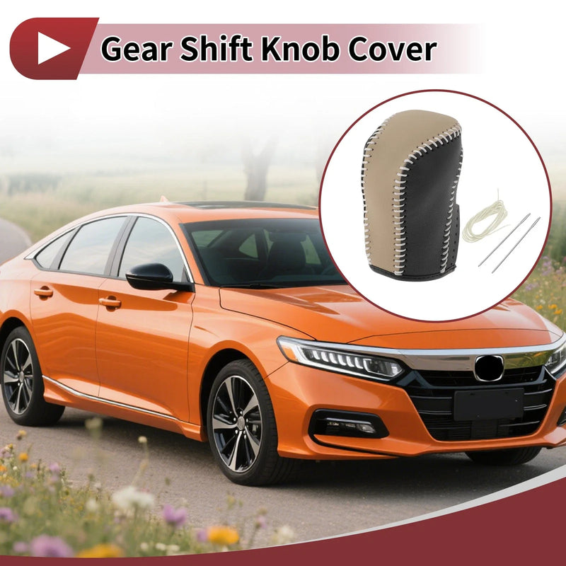 Honda Inspire Beige Faux Leather Gear Shift Knob Cover (2023)