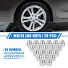 Nissan Altima, Infiniti G20, I30 20pc M12x1.25 Wheel Lug Nuts (1993-2001)
