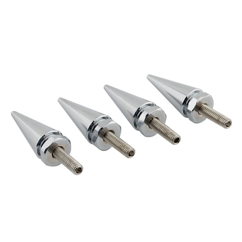 Harley Touring Road Glide 4 x Chrome Spike Windscreen Screw Bolts (1998-2025)