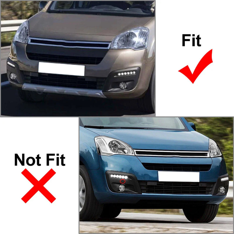 Citroen Berlingo, Peugeot Partner Front Right Fog Light Grills (2015-2019)