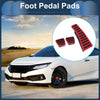 Honda Civic (2006-2009) Red 3 x Manual Foot Accelerator Pedal Covers