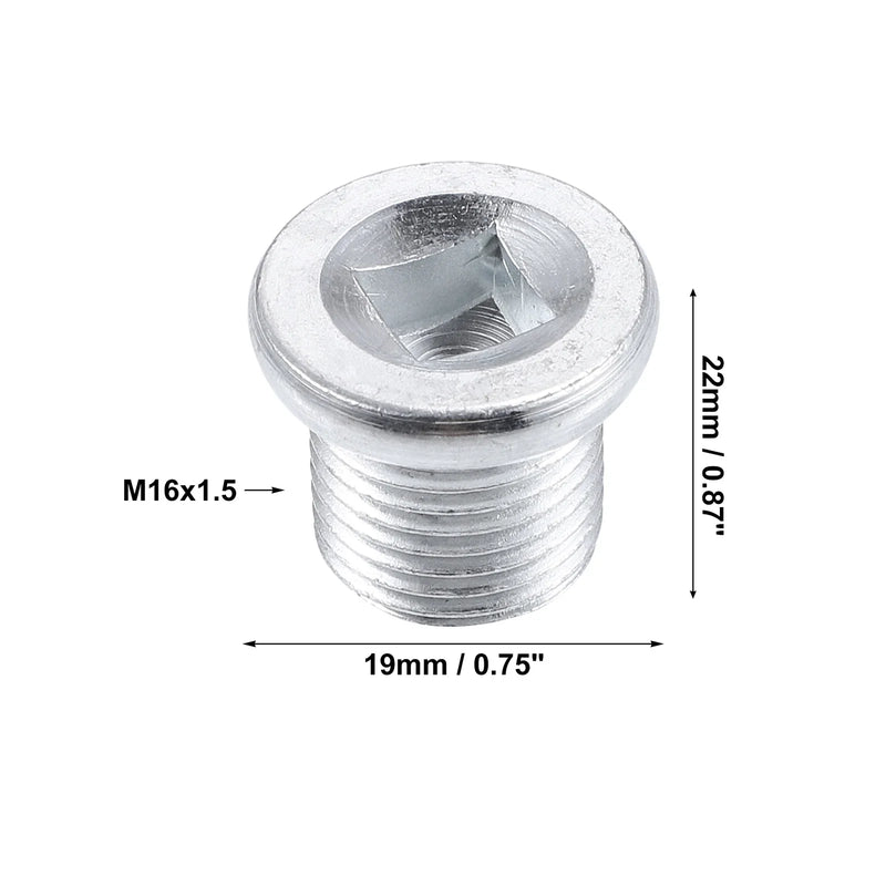 Nissan M16x1.5 Steel Engine Oil Drain Plug Screw & Gasket