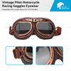 ATV UTV Dirt Bike Glasses Vintage Pilot Motorcycle Racing Goggles