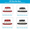 1x Red/Black M8/M10 DC 48V Power Distribution Box Terminal Block