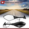 Honda CBR600RR (2003-2014) Black Aluminum Set Rear View Mirrors