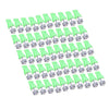Vehicles 50PCS Green T10 Wedge 5050 5SMD LED Interior Light Bulbs