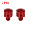 Motorbike Motorcycle 2 x 8mm Mirror Hole Plugs Normal Screw Red