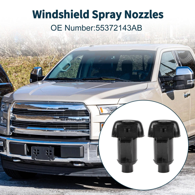 Jeep (2011-2018) - 1 Set Windshield Washer Nozzle & Gasket