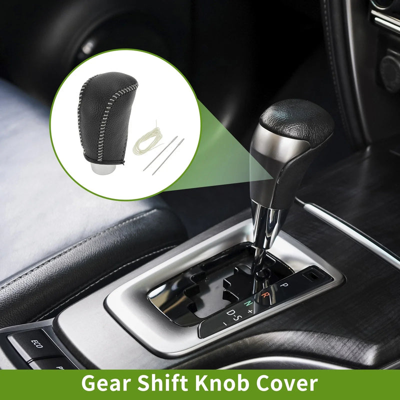 Toyota Corolla Pebbled Black Beige 1 Pc Gear Shift Knob Cover (2009–2013)