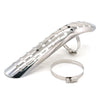 Universal Motorcycle Silver Exhaust Muffler Pipe Heat Shield Cover