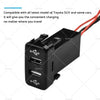 Toyota Hilux Prado Land Cruiser Dual USB Socket Charger (2003-2023)
