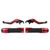 Yamaha YZF R3 MT-03 Red Extendable Brake Clutch Lever Grip Set (2015-2023)