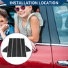 GMC Sierra 1500 6 x Car Pillar Window Trim Cover Carbon Fiber (2019-2024)