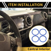 Toyota Tacoma AC Vent Dashboard Decoration Rings / Blue 1set (2016–2023)