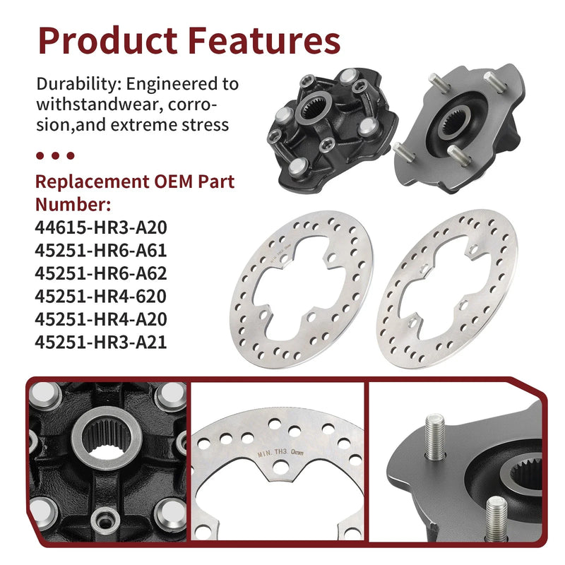 Honda Foreman Rubicon 500 Wheel Hub Disc Front Left/Right (2010–2014)