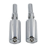 Harley Softail Slim Pair Chrome Passenger Foot Pegs (2012-2017)
