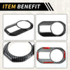 Jeep Carbon Fiber Pattern Headlight Button Panel Cover (2018-2023)