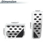 Jeep Grand Cherokee (2022-2025) Silver Auto Foot Pedal Pads Covers