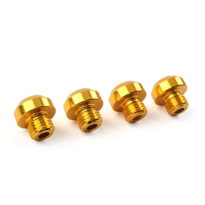 M10 Screws - Gold 4 x Universal Motorcycle Mirror Hole Blanking Plugs