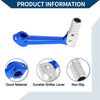 Bosuer M5 Blue Silver Tone Head Folding Shifter Lever