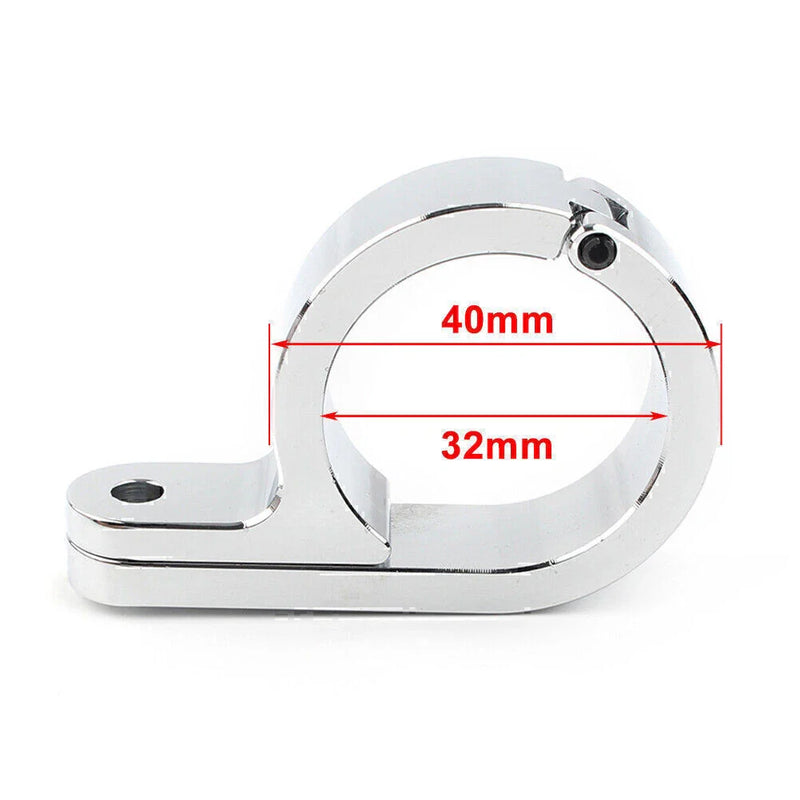 Motorcycle 1.25" Universal Motor Handlebar Mount Clamp Clock