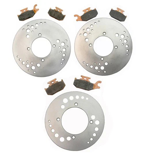 Can-Am Outlander Max 500 4x4 2 x Front/Rear Brake Rotors & Pads (2010–2011)