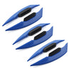 Universal Motorcycle Blue Fairing Winglets Side Spoiler Deflector Air Wings