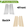 Chevy Malibu 6 x Pillar Window Trim Silver Tone (2008-2012)