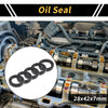 Oil Seal 28x42x7mm NBR Rubber Black 5 Pcs