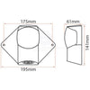 LED Navigation Light Masthead / Foredeck 3Nm Black Housing