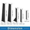 Ford Fiesta (2011-2015) Black 10pcs Door Pillar Window Trim