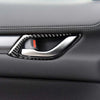Mazda CX-5 2017-2018 Carbon Fiber Inner Door Handle Sround Cover Trim Fit