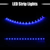 Cars / Motorcycles Blue Light 10pcs 30cm Interior LED Strip Light 12V Flexible