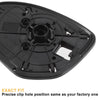 Mazda 2 3 Right Side Mirror Glass w/ Backing Plate (2010-2014)