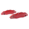 Universal Car Red 3D Metal Brake Caliper Covers (Fits Most Models)