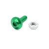 Motorcycle 10pcs M6 Green Aluminum Alloy Hex Socket Head Bolts Screws Nuts