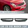 Infiniti G35 Coupe Smoked Lens Pair LED Side Marker White Light