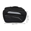 Pair Motorcycle Saddlebag Luggage Bag Adjustable Buckles Faux Leather Black