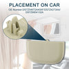 Ford Beige Makeup Mirror Cover Sun Visor Clip (2015-2023)