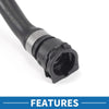 BMW 230i 2.0L Heater Hose 1Pc Rubber Black (2017-2020)