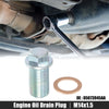 Dodge M14x1.5 Steel Engine Oil Drain Plug Screw w/ Seal Ring (2003-2023)