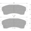Kia Credos 2.0L FE Front Disc Brake Pad Set (1999 - 2000)
