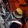 Motorcycle Gold Tone 58mm Round Tapered Air Filter Cleaner