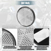 Motorcycle 8 x Round Safety Spoke Reflector Self-Adhesive White