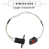 Dodge 1500 (1994-2001) - 2 x Black Plastic License Plate Light Wire Harnesses