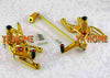 Yamaha YZF R1 2007-2008 - 2 x Gold Adjustable Rearset Footpegs