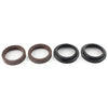 4 x Brown 43x55mm Motorcycle Front Damper Shock Absorber Fork Seal