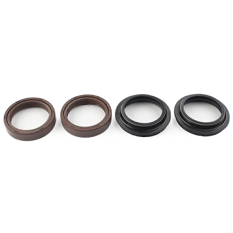 4 x Brown 43x55mm Motorcycle Front Damper Shock Absorber Fork Seal